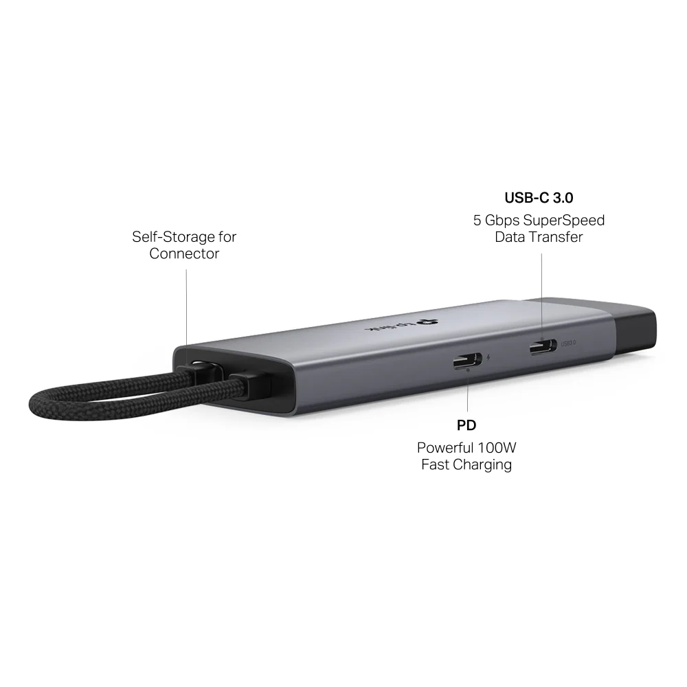 UH5020C | USB-C 5-in-1 Hub, 4K@60Hz HDMI, 100W Power Delivery - Image 2