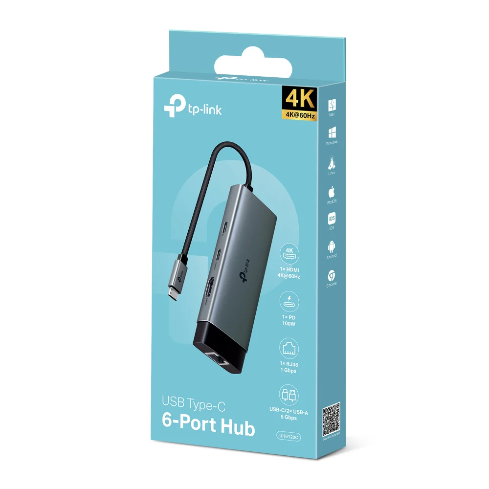 UH6120C | USB-C 6-in-1 Hub, 4K@60Hz HDMI, 100W Power Delivery - Image 11