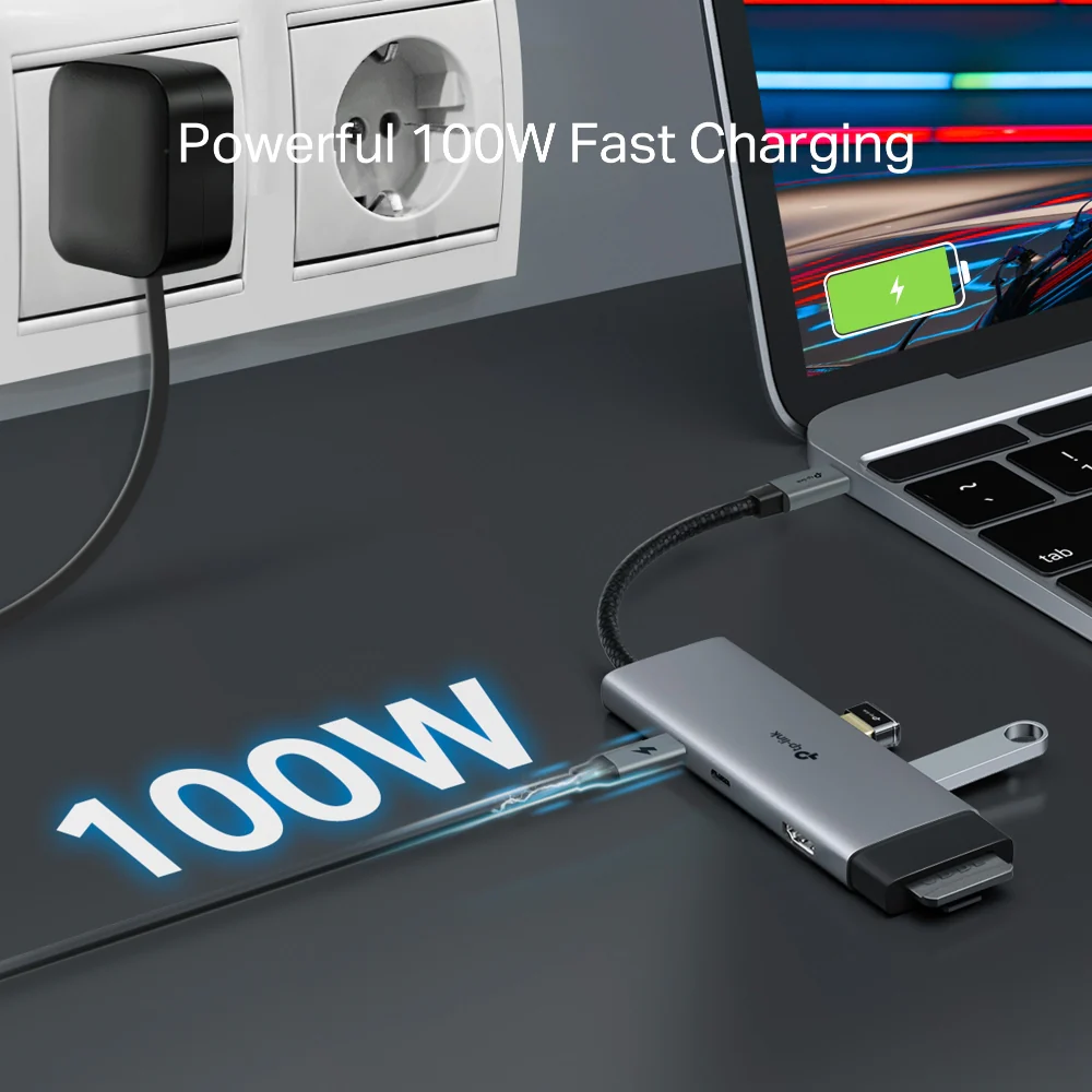 UH7020C | USB-C 7-in-1 Hub, 4K@60Hz HDMI, 100W Power Delivery - Image 7
