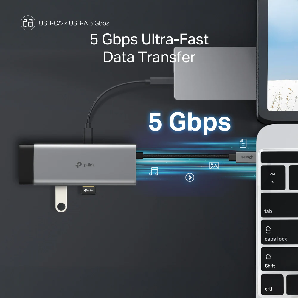 UH7020C | USB-C 7-in-1 Hub, 4K@60Hz HDMI, 100W Power Delivery - Image 8