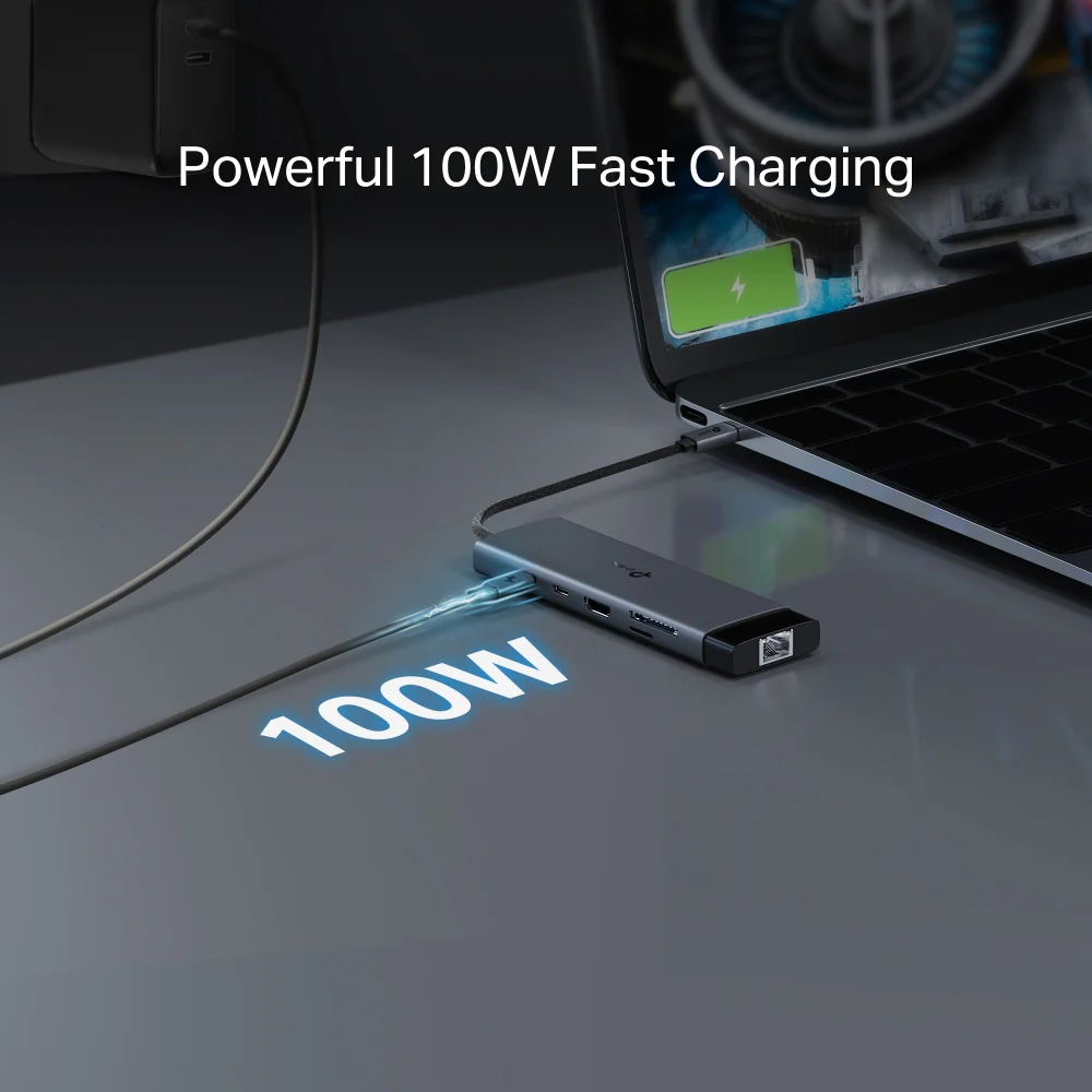 UH9120C | USB-C 9-in-1 Hub, 4K@60Hz HDMI, 100W Power Delivery - Image 7