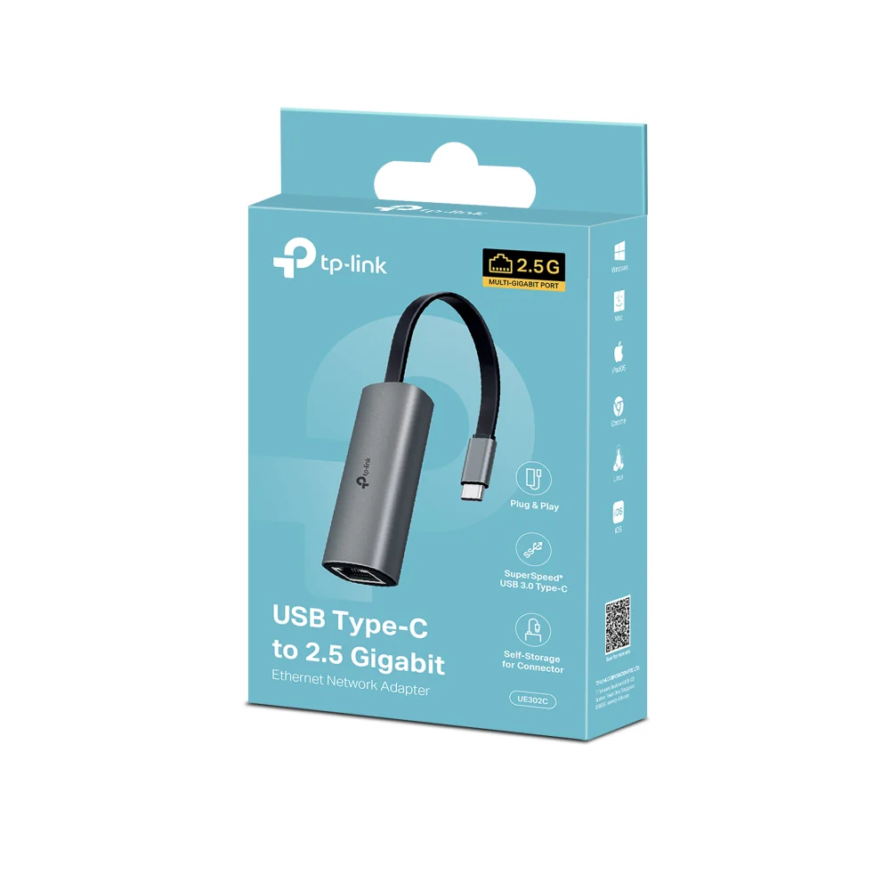 UE302C | USB-C to 2.5G Ethernet Adapter, 2.5Gbps, Plug & Play - Image 3