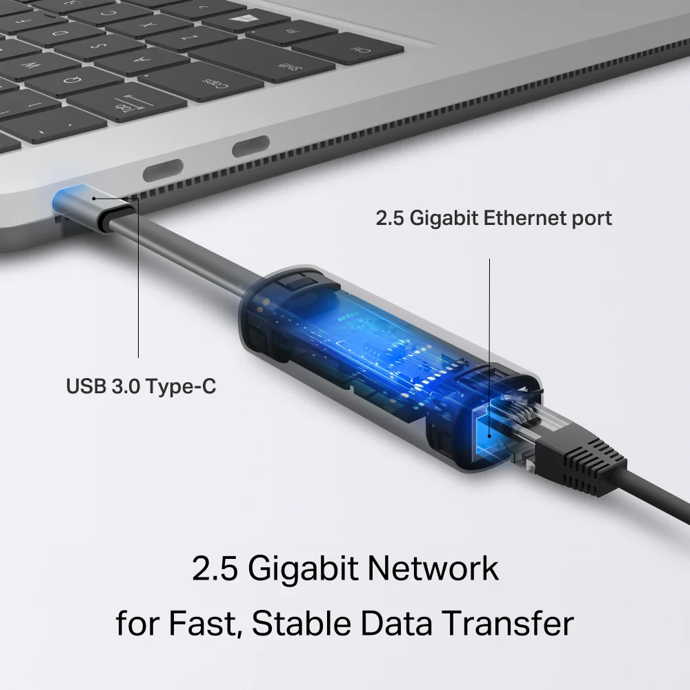 UE302C | USB-C to 2.5G Ethernet Adapter, 2.5Gbps, Plug & Play - Image 4